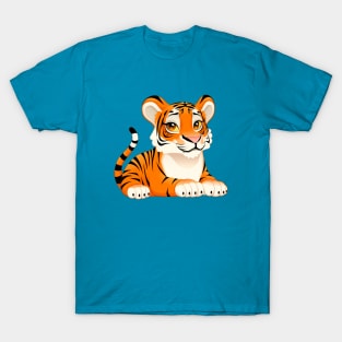 Baby tiger with cute eyes T-Shirt